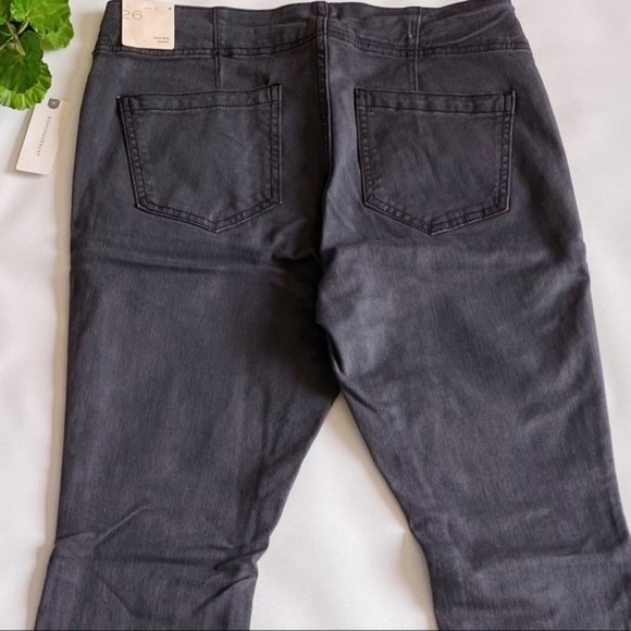 Anthropologie | Pilcro Darted High Rise Skinny Jeans New 26 Waist Black Faded - Picture 7 of 12